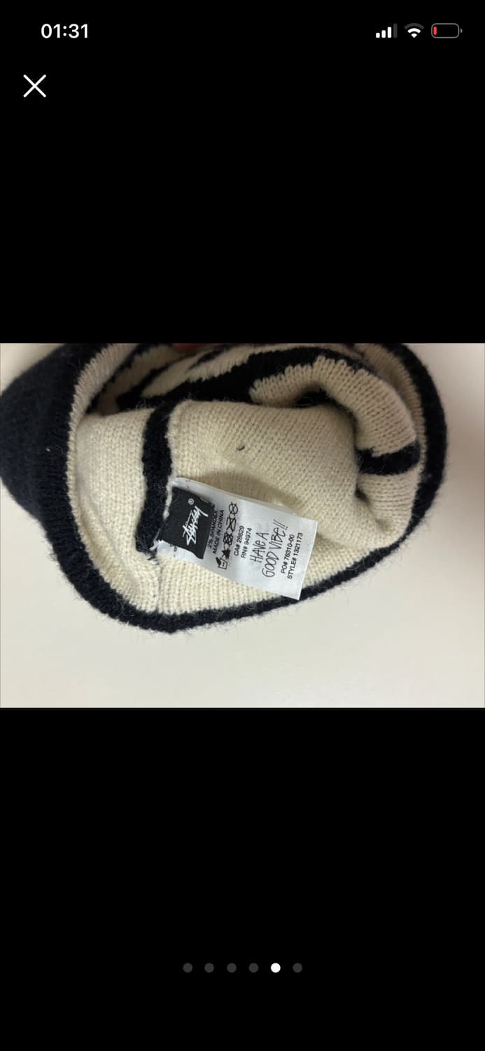 Stussy Big Link Cuff Beanie Black 상품이미지5