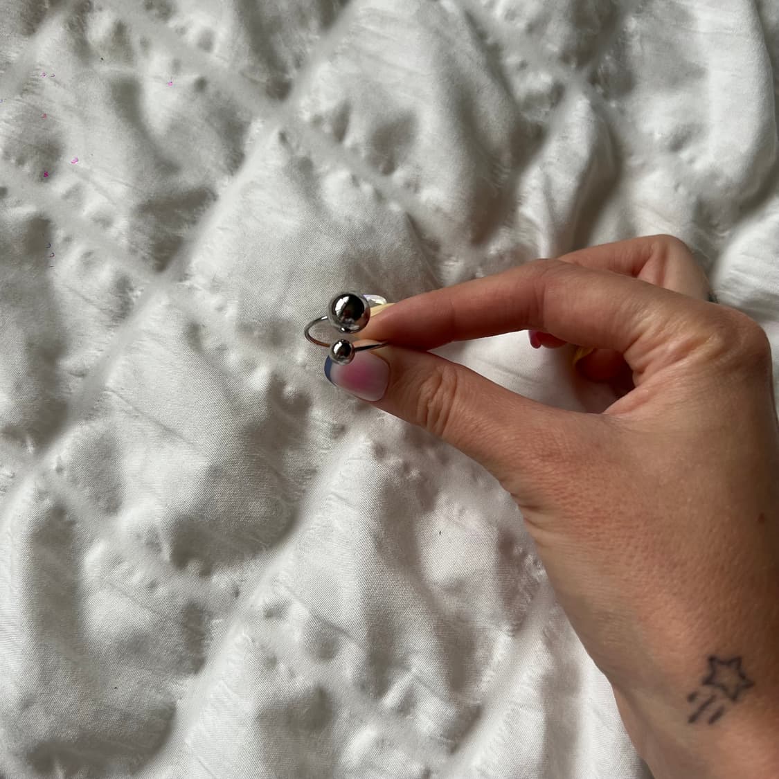 ⚪ 더블 스피어 반지 상품이미지3