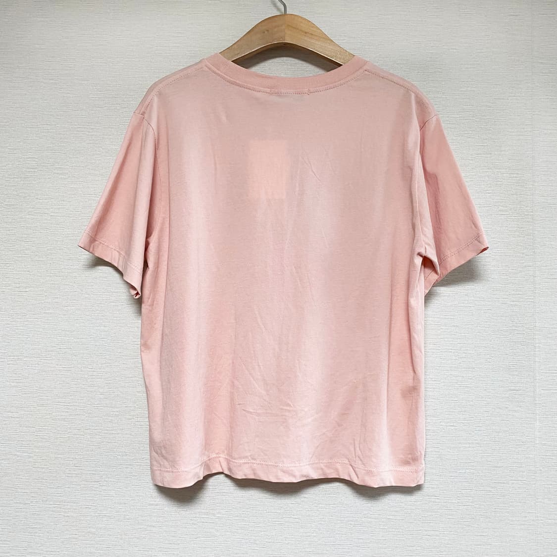 BOLD 레터링 그래픽 핑크 반팔 티셔츠 S 상품이미지4