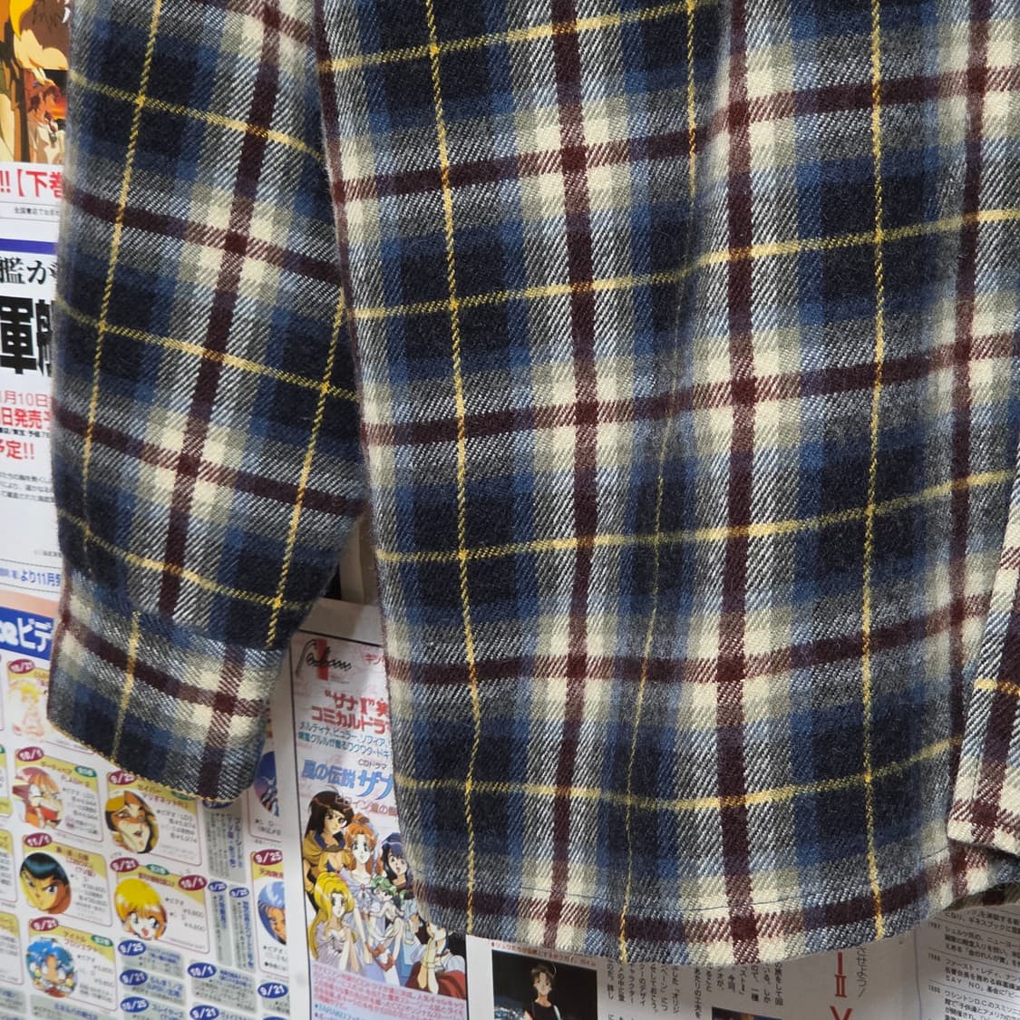 브라운 코듀로이 패치 체크 누빔 셔츠 상품이미지6