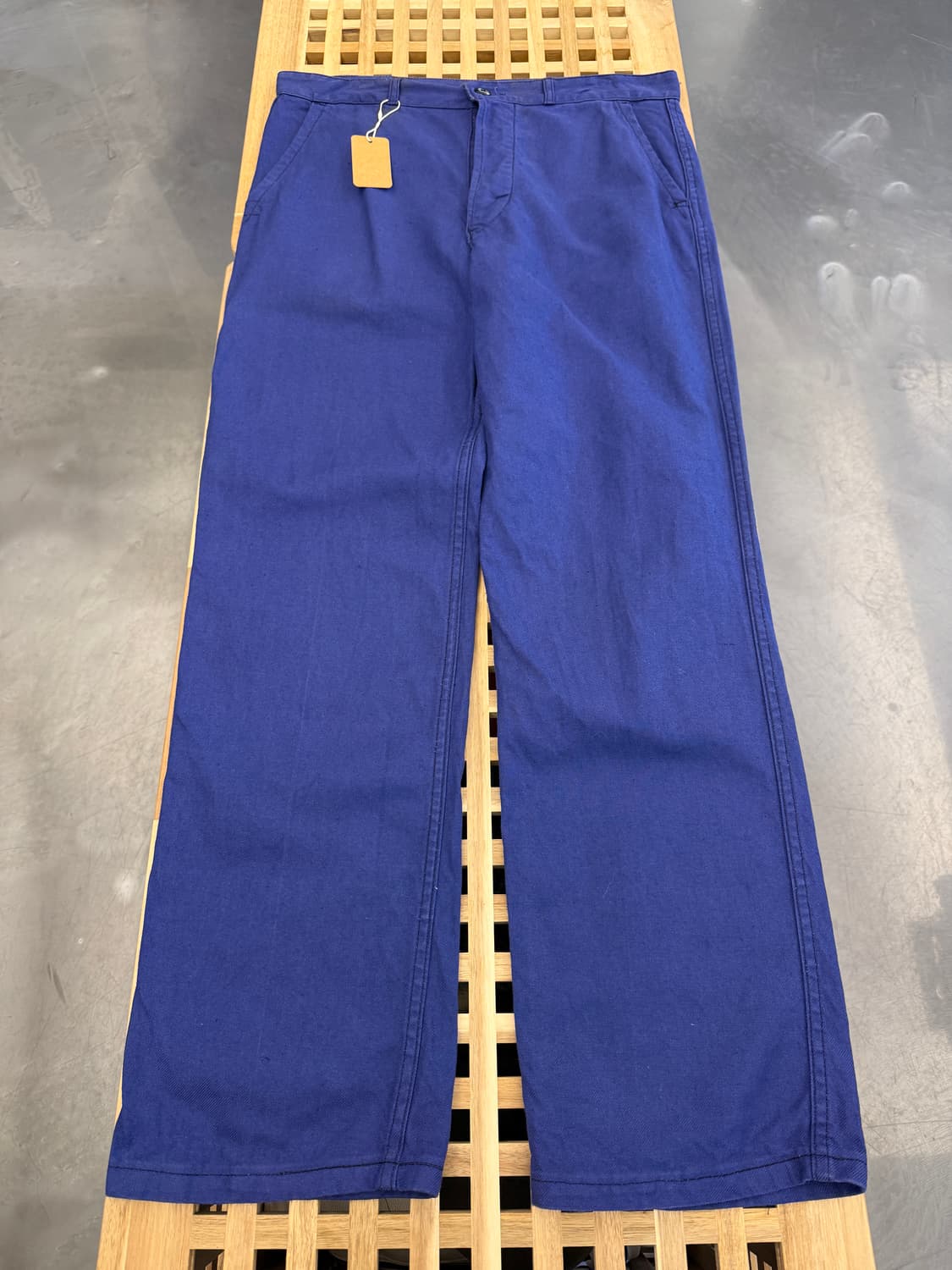 WASHED OLD VINTAGE PURPLE NAVY 프렌치워크팬츠 상품이미지1