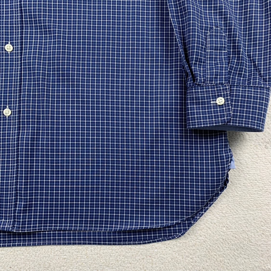 폴로 랄프로렌 포니로고 네이비 체크 셔츠 상품이미지5