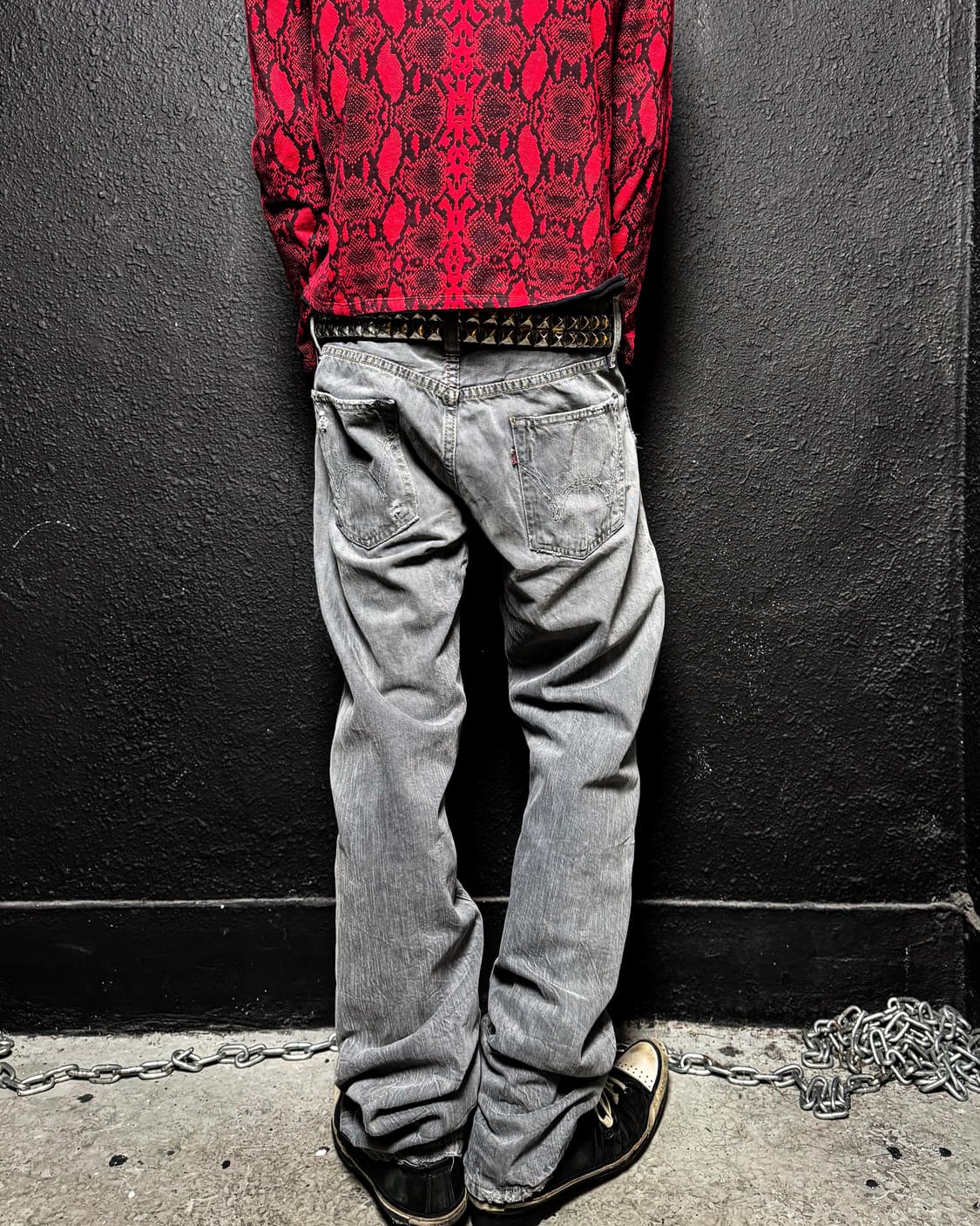 Vintage Grunge Rock Custom Pants 상품이미지5