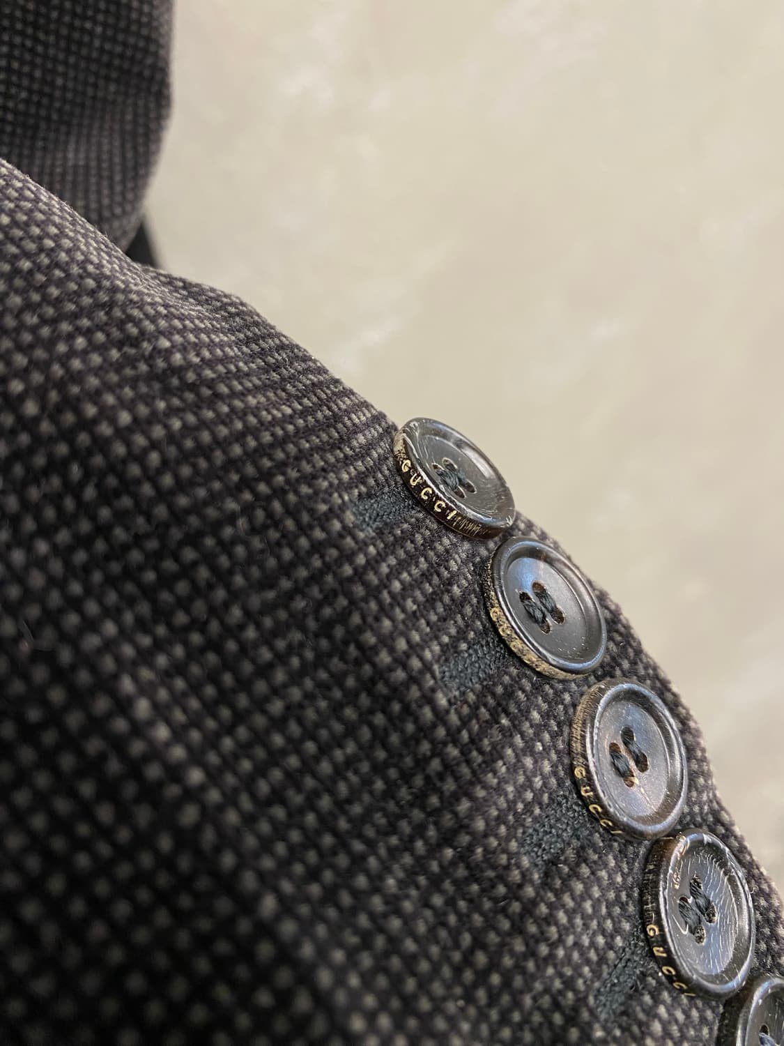[46] GUCCI 구찌 벨루어 코튼 투버튼 블레이저 상품이미지4
