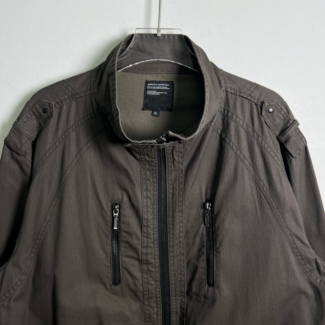 splendid satisfaction 카키 코튼 밀리터리 자켓 3XL 상품이미지4