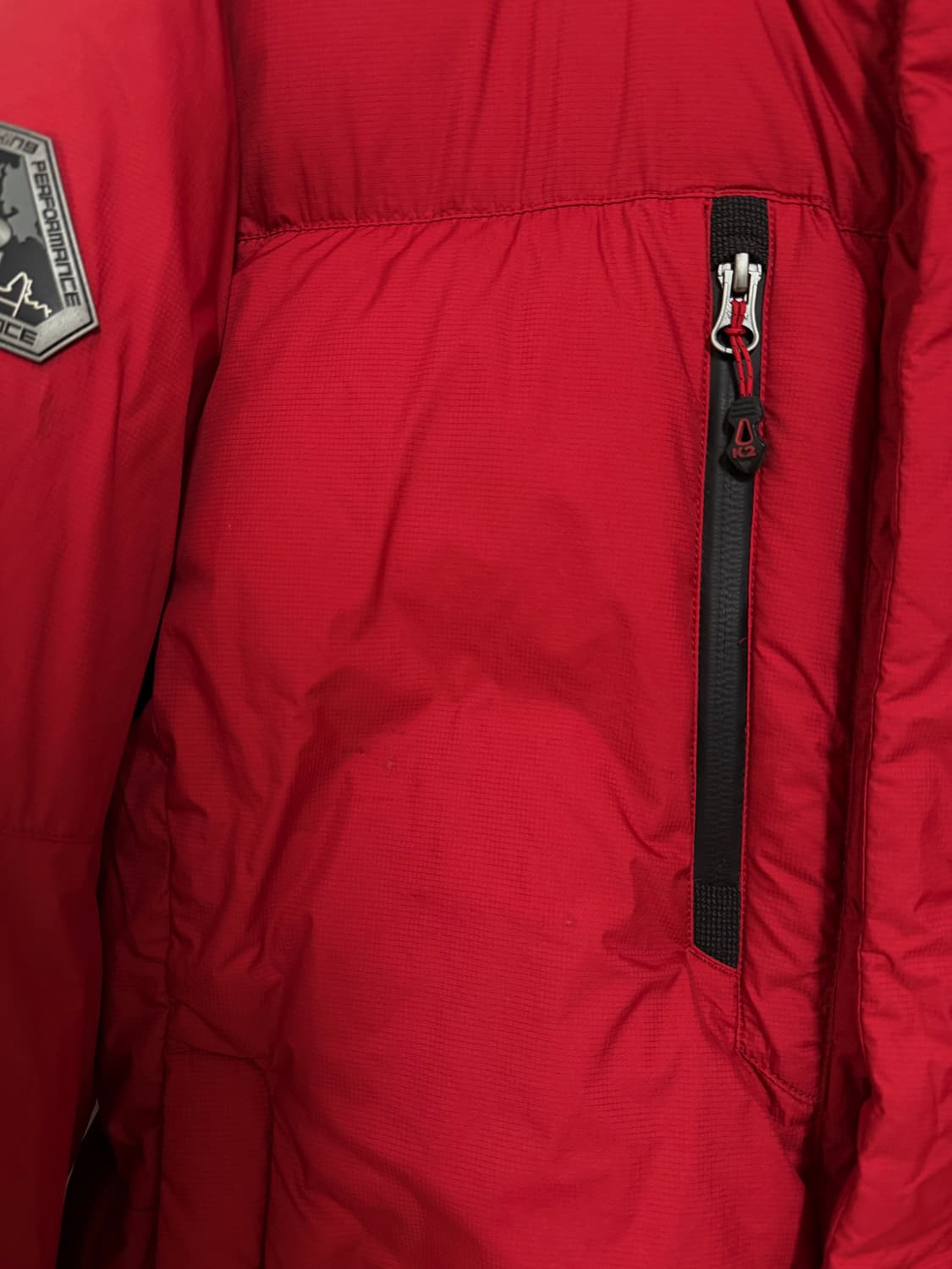 남성 105 / K2 덕다운 패딩 레드 상품이미지4