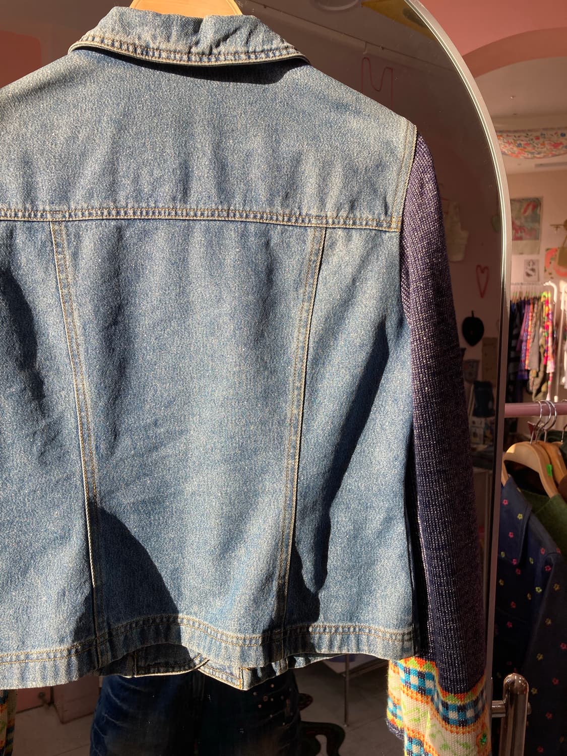 큐트 데님 플라워 버튼 자켓 상품이미지7