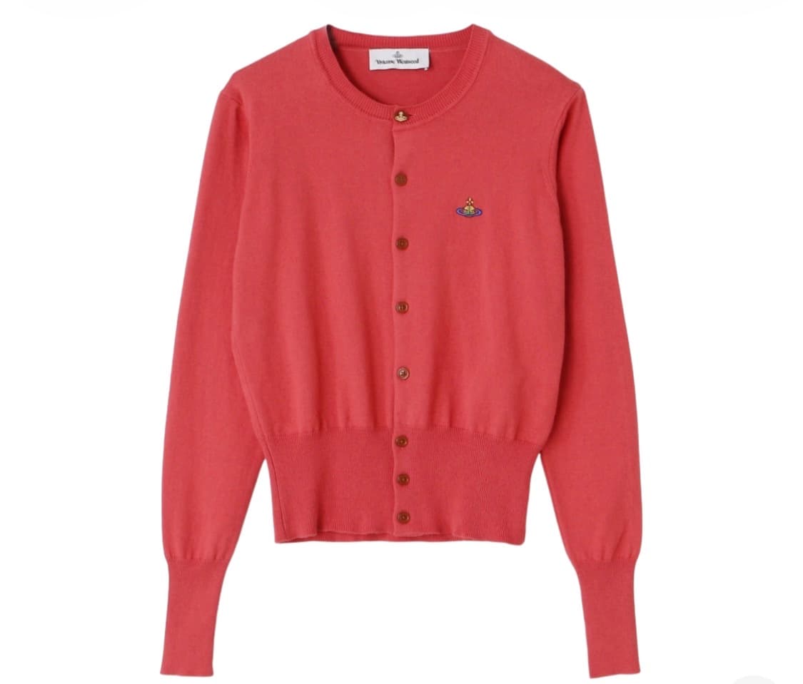 [XS] 비비안 웨스트우드 베아 가디건 코랄 핑크 상품이미지1