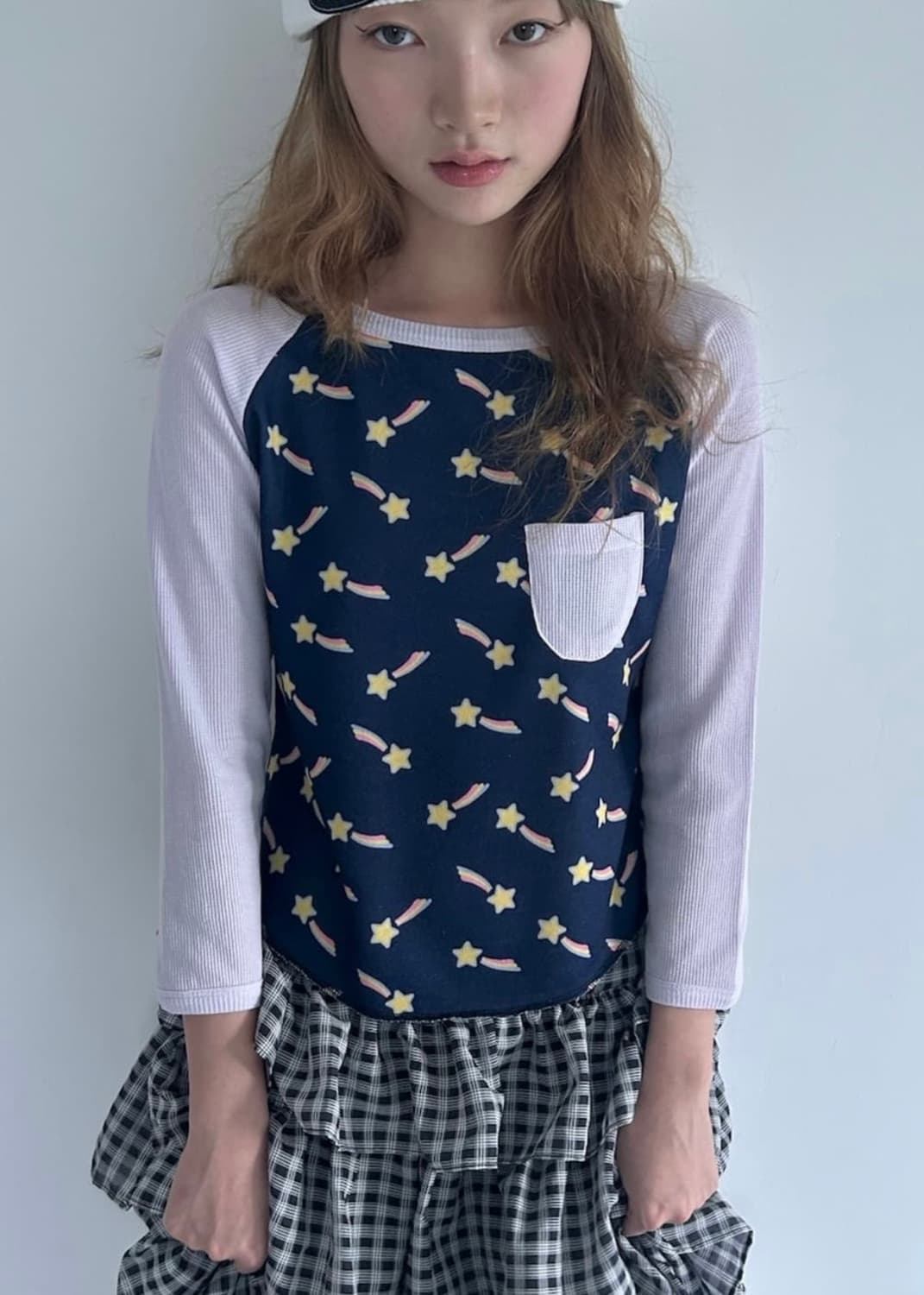 샵페어리 스타 와플 티 상품이미지1