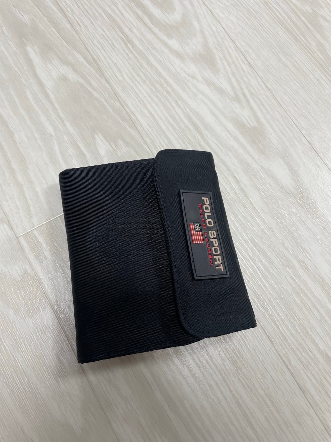 polo sport 폴로스포츠 반지갑 블랙 찍찍이 상품이미지1