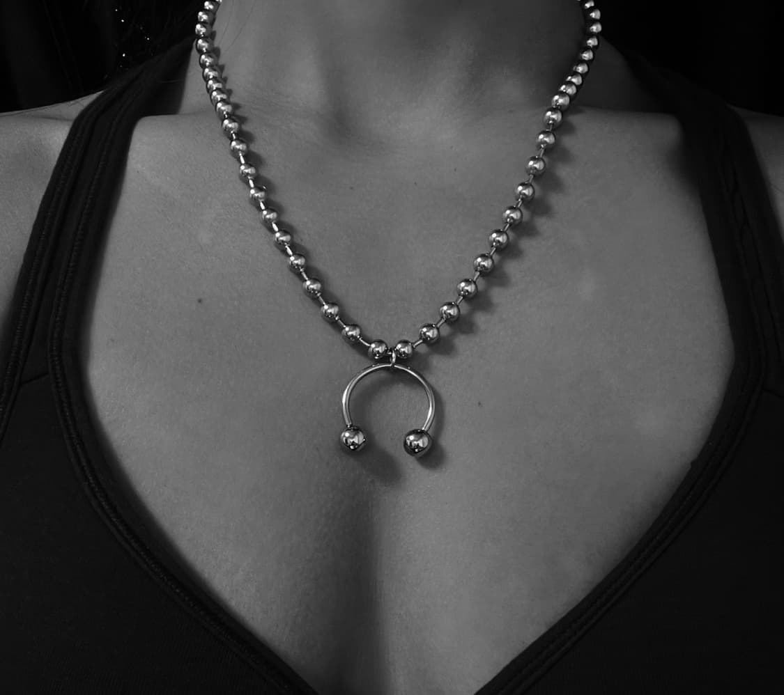 투볼링 볼드 투볼링 목걸이 상품이미지1