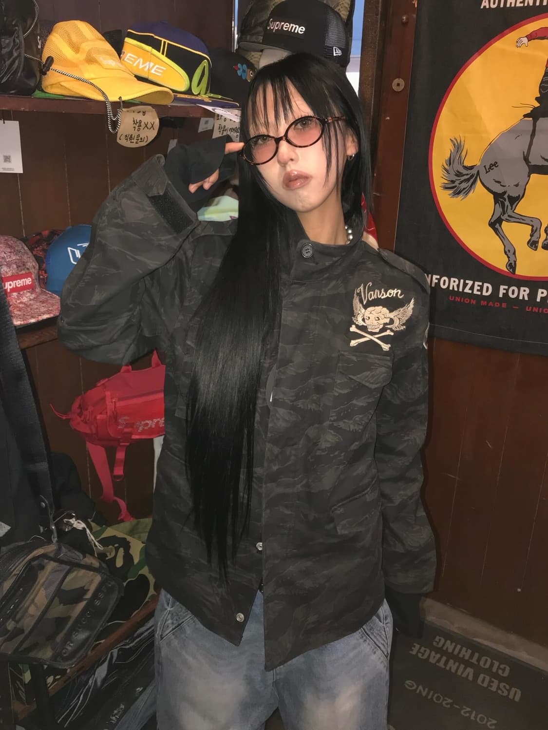 밴슨 M65 하이넥 카모패턴 자수패치 자켓 ( 새상품 )  상품이미지3