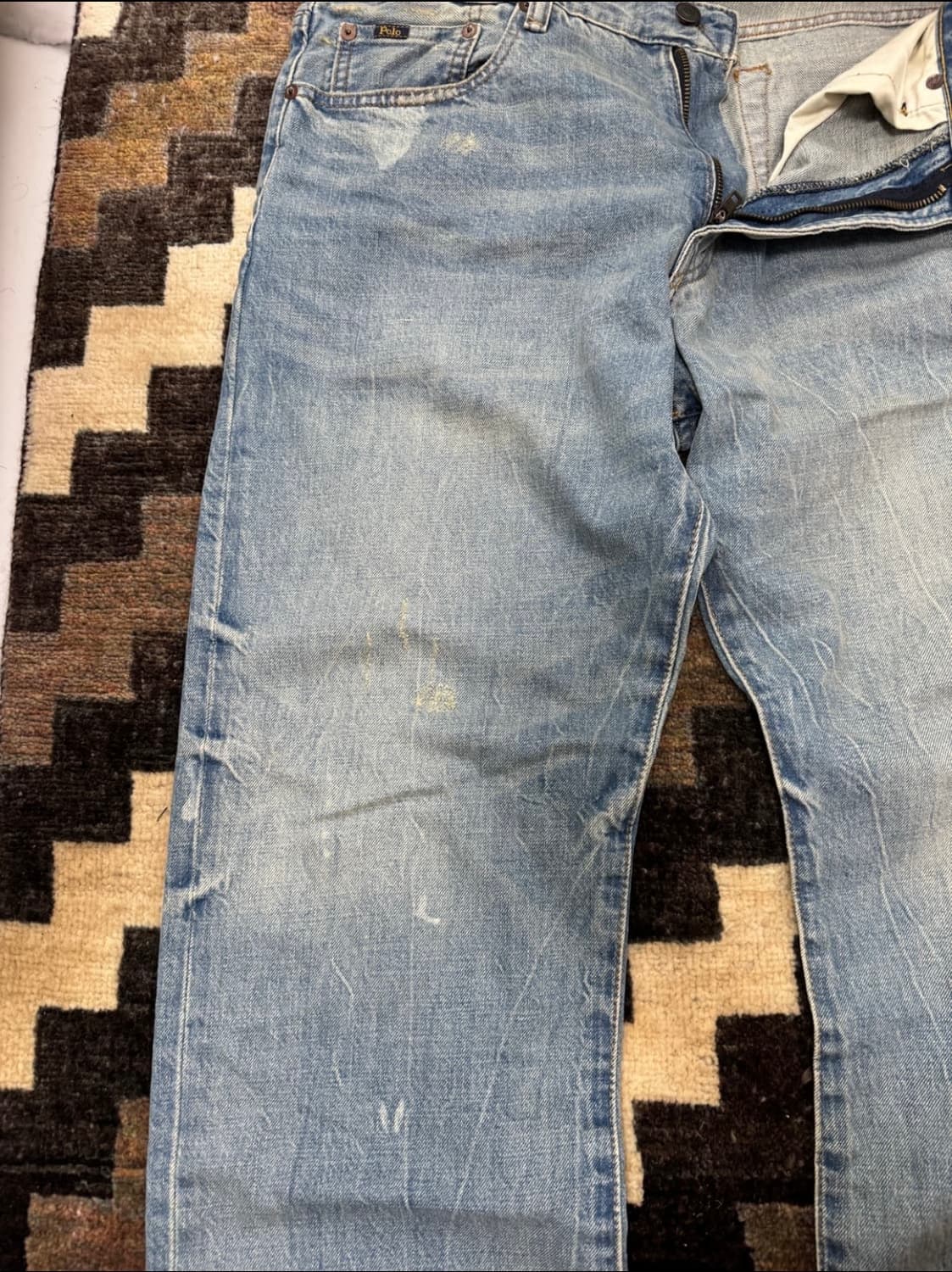 폴로 랄프로렌 디스트레스드 리페어 데님 34/30 상품이미지4