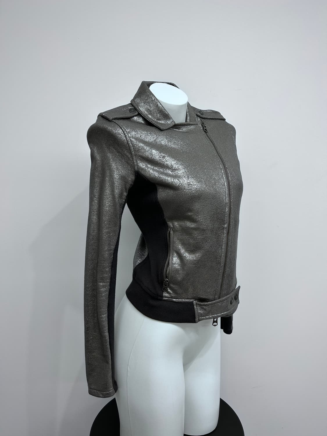 아르마니 실버 코티드 코튼 집업 자켓 상품이미지2