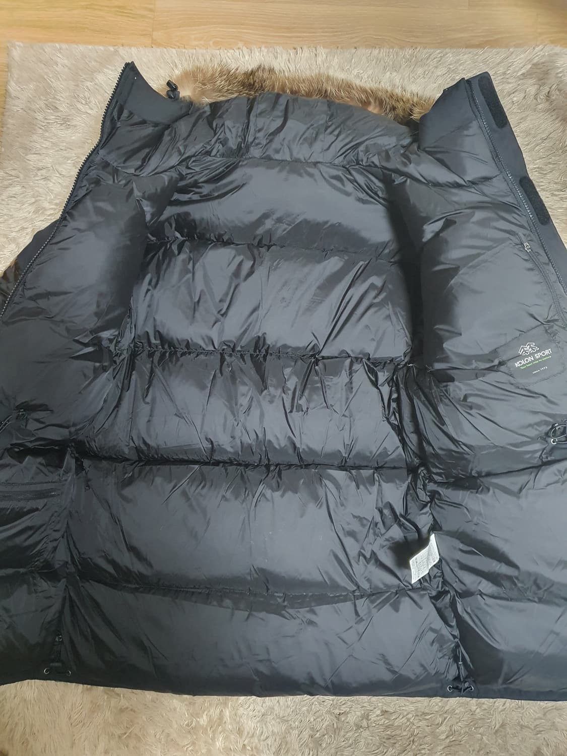 코오롱 구스다운 패딩  상태 굿 사이즈  100 상품이미지2
