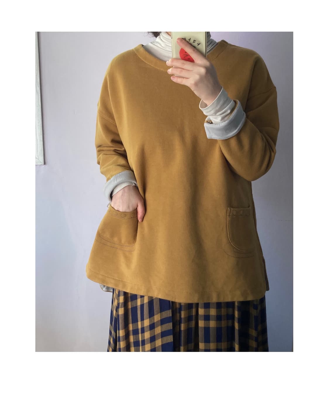 컵 자수 기모 맨투맨💛 상품이미지7