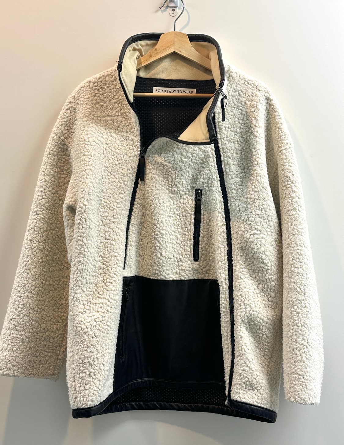 SOE 양가즉 플리스 자켓 (아이보리, M/민트급) 상품이미지5