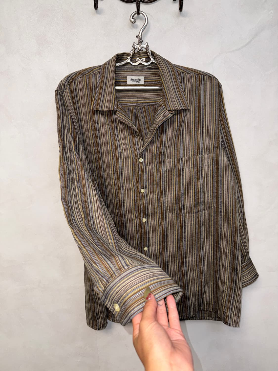 Missoni mute brown stripe over shirt 상품이미지2