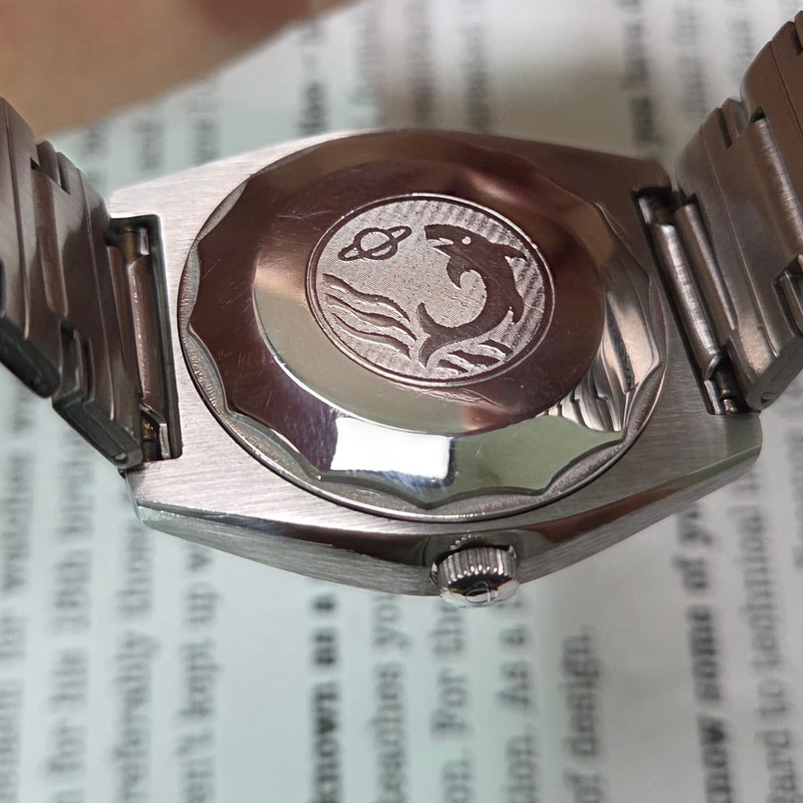 레어] 빈티지 애니카(Enicar) 데이데이트 실버판 오렌지초침 오토매틱 상품이미지6