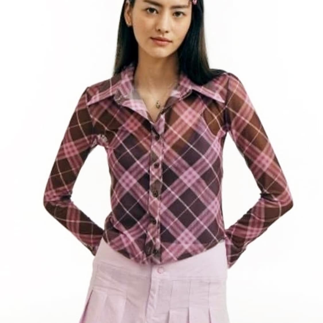 어반아웃피터스(Urban Outfitters) 메쉬셔츠 55-66 새상품 상품이미지5