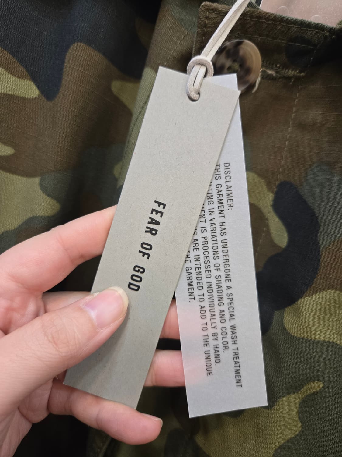 ​[정품 새상품] FEAR OF GOD (피어 오브 갓) 카모 밀리터리 상품이미지4