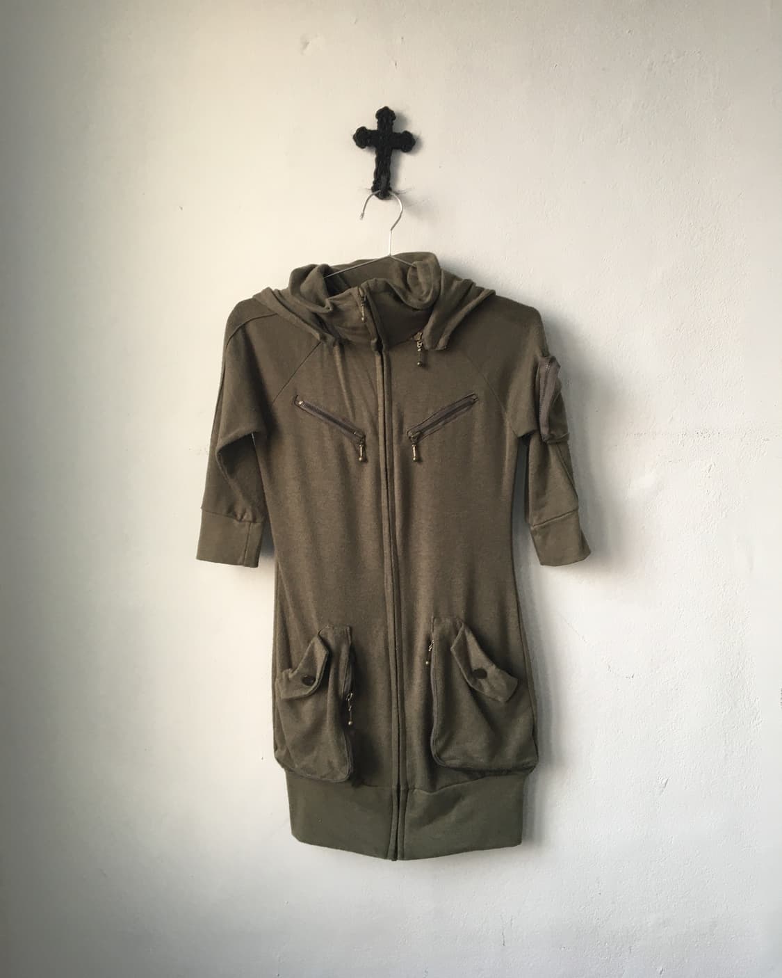 High neck hood zip up 상품이미지2