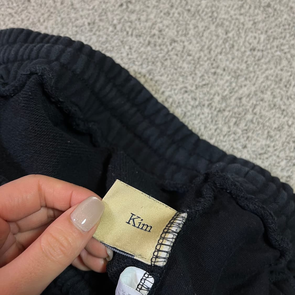 마뗑킴 피그먼트 로고 스웻 팬츠 상품이미지6