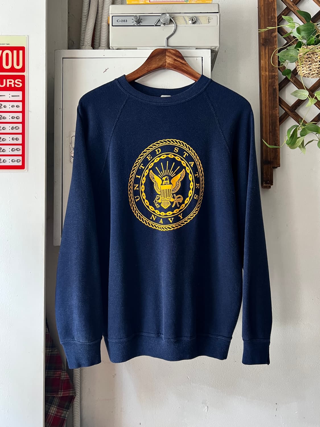 [L]80's U.S NAVY 미 해군 네이비 스웻셔츠 상품이미지1