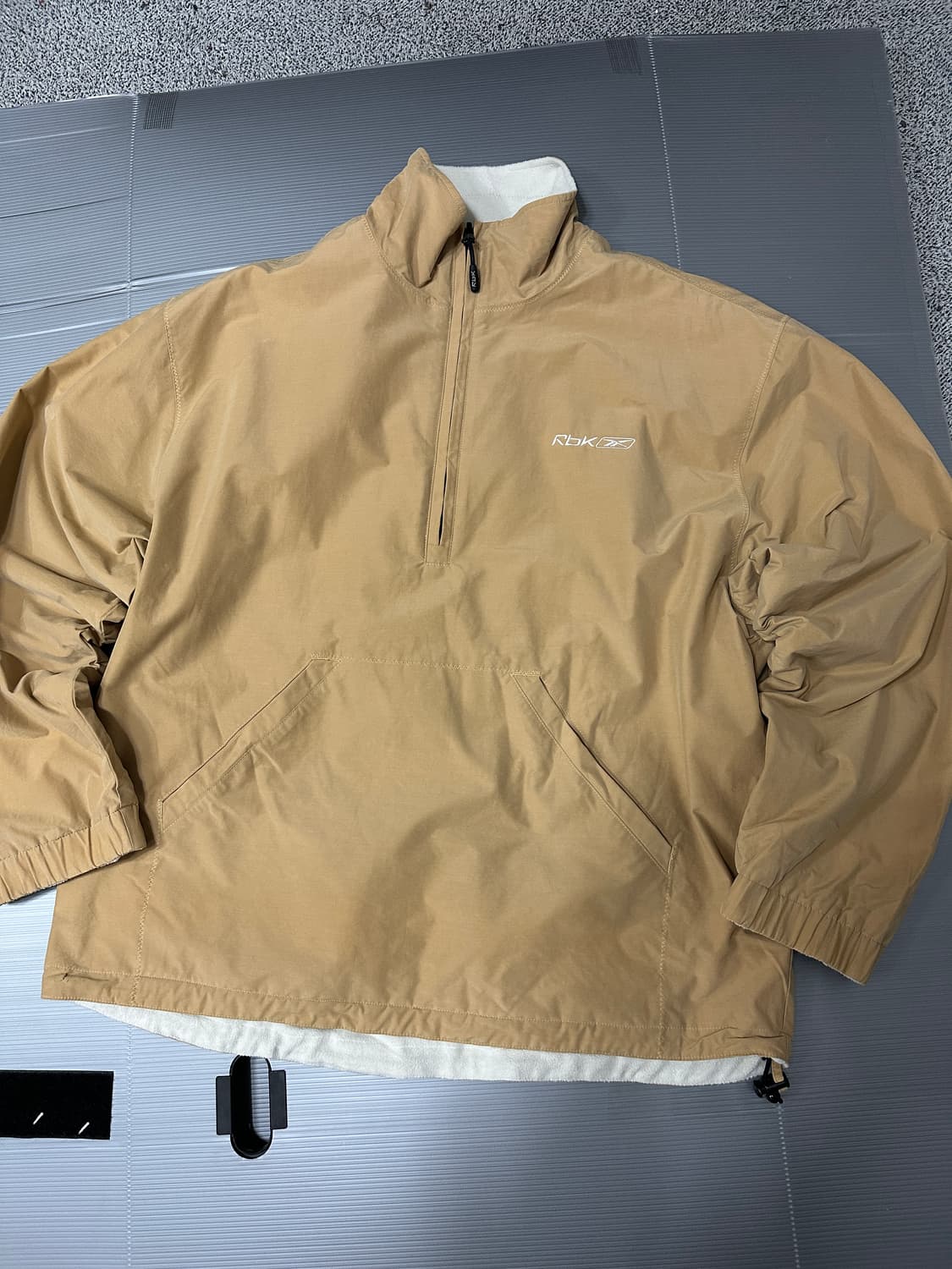 리복 리버시블 반집업 후리스 바람막이 자켓 M 상품이미지1