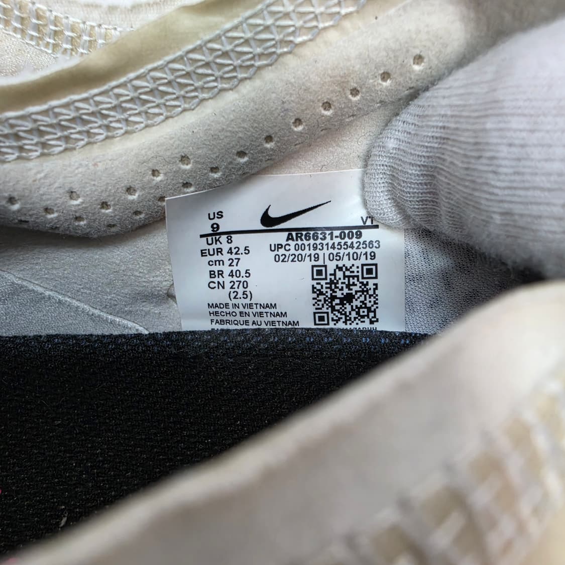 나이키 에어 베이퍼맥스 스니커즈 운동화 신발 270사이즈 상품이미지9