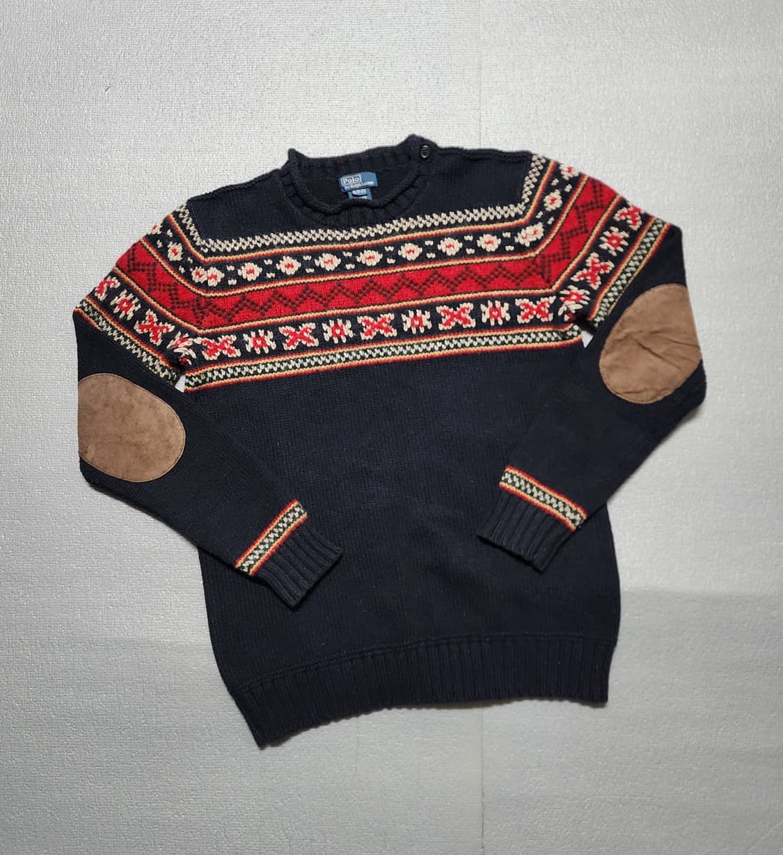 폴로 랄프로렌 노르딕 엘보 패치 니트 상품이미지1