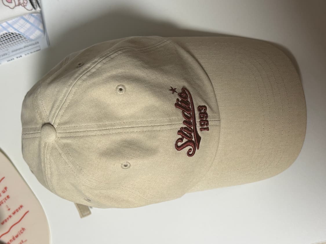 1993스튜디오 웨이브 로고 볼캡 베이지 상품이미지5