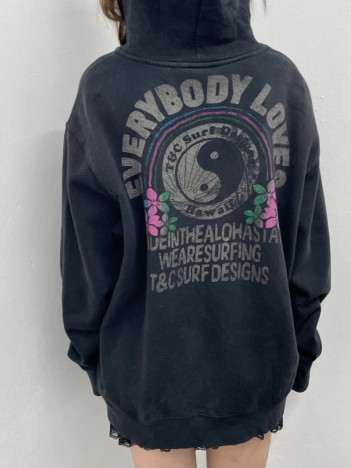 T&C surf 음양 레터링 후드집업  상품이미지4