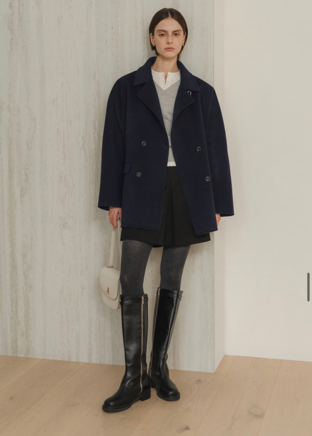 유메르 모엘 캐시미어 더블코트 새상품 상품이미지4