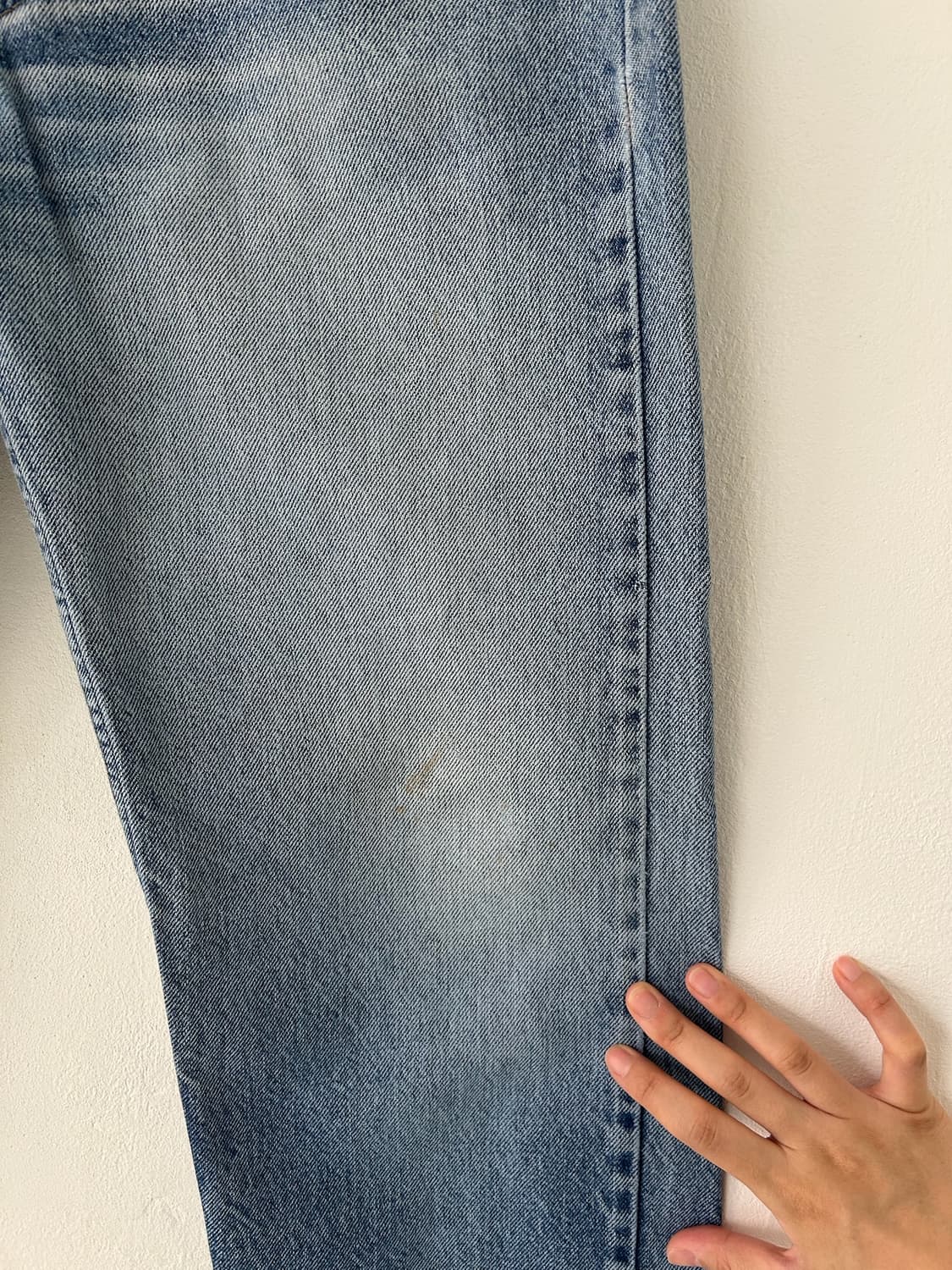 80's vtg Levi's 505 USA denim pant. 상품이미지8