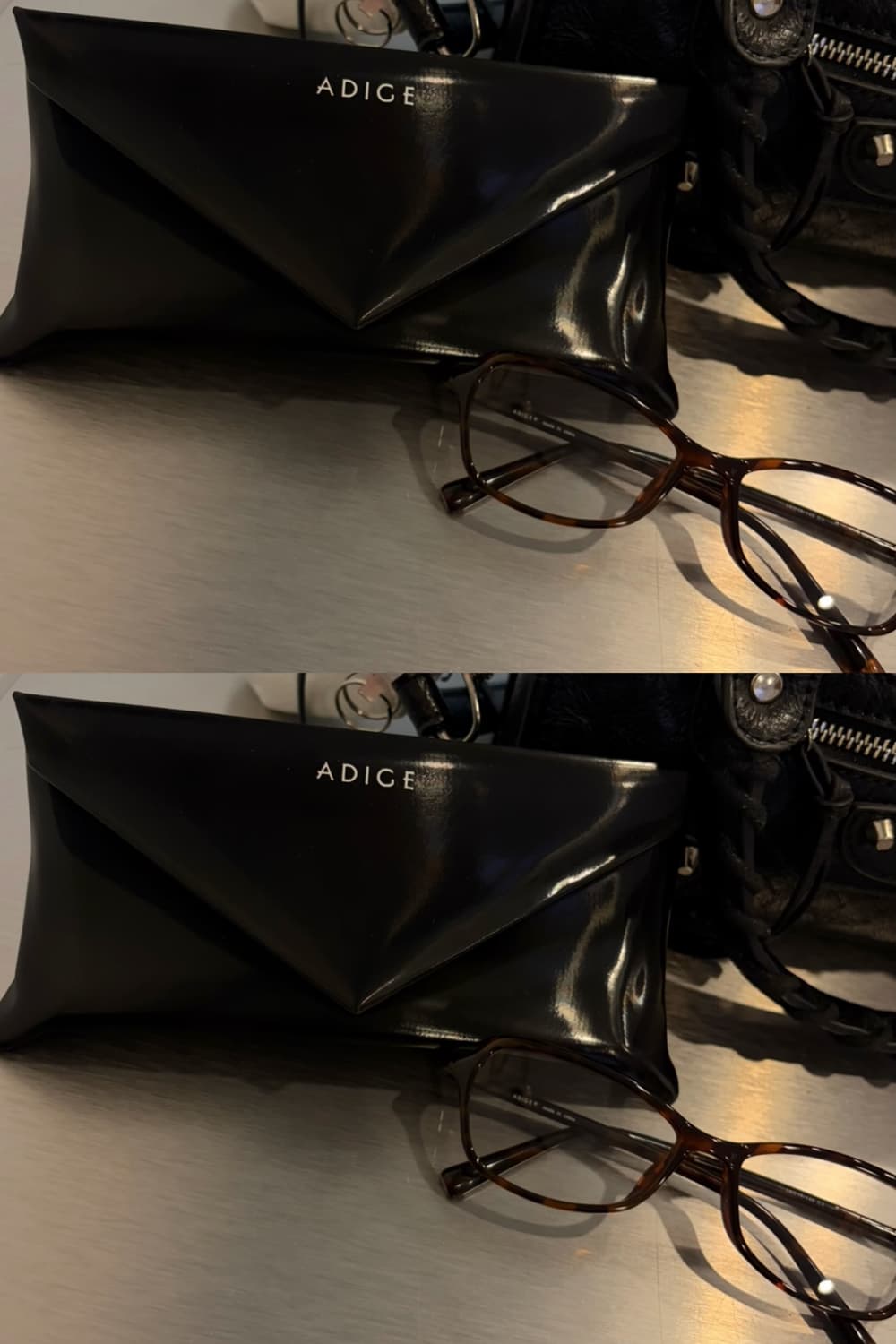 아디제) adige 공용 호피 가류 y2k 긱시크 안경 새것 풀구성품 상품이미지7