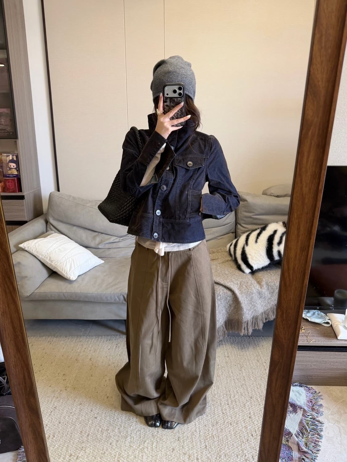 CTheMoon 데님 코트 상품이미지3