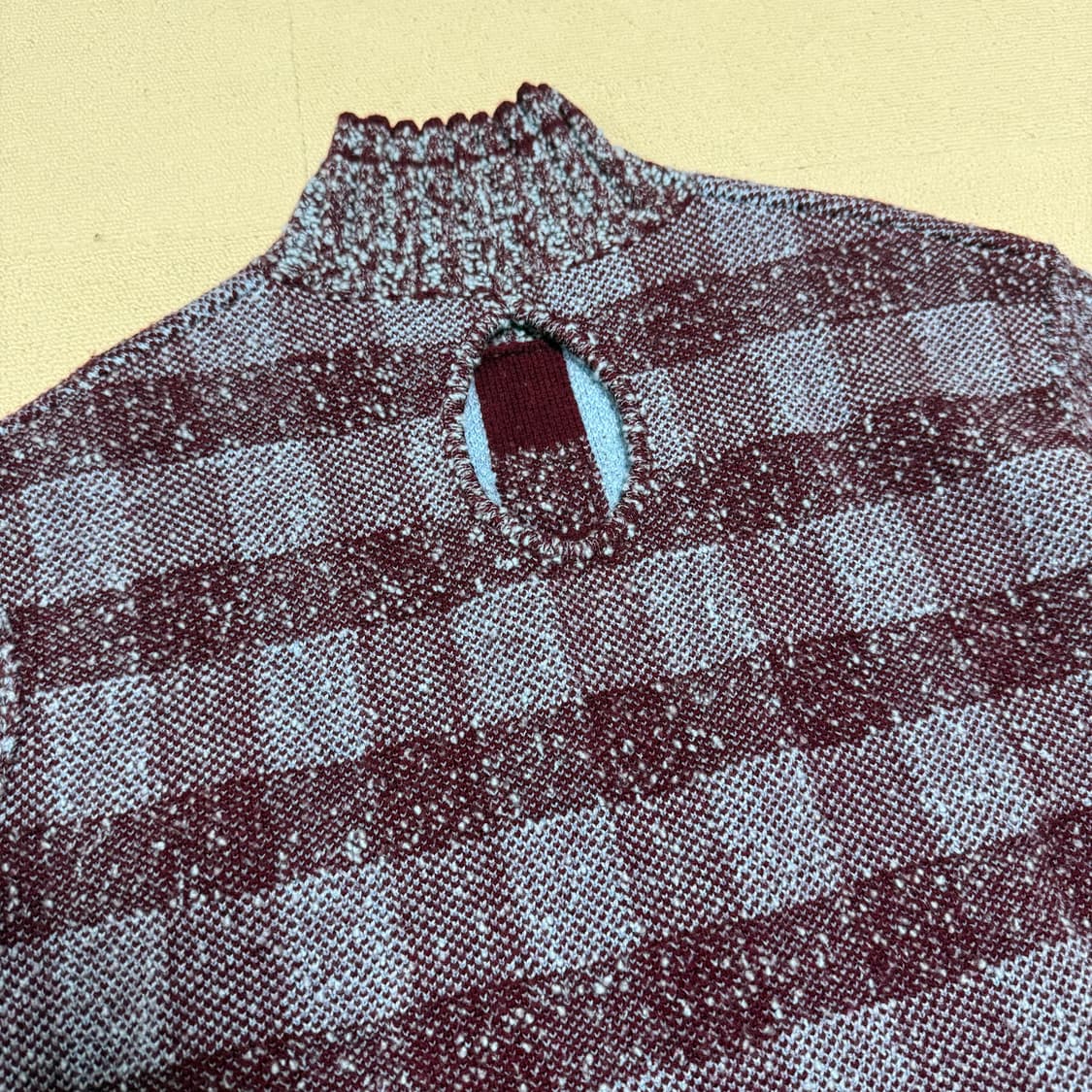 빅토리아베컴 퍼플 체크 백홀 스웨터 (새상품) 상품이미지7