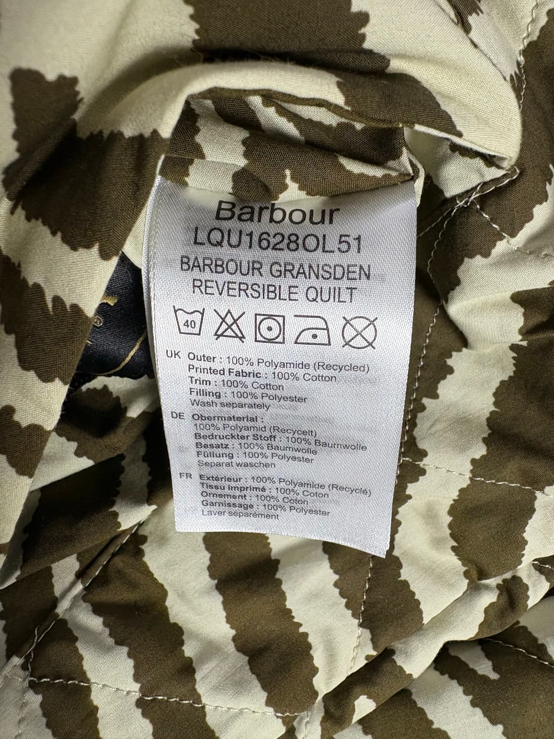 Barbour 바버 x 하우스 오프 해크니 그렌스덴 리버시블 퀼트 자켓 상품이미지8