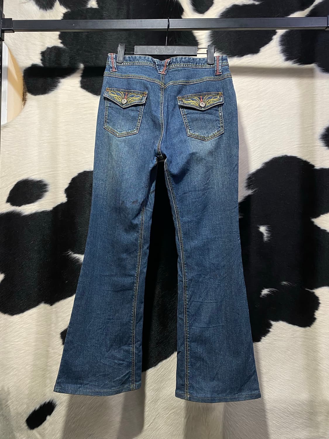 Japanese vtg 큐빅 버튼 디테일 부츠컷데님 상품이미지6