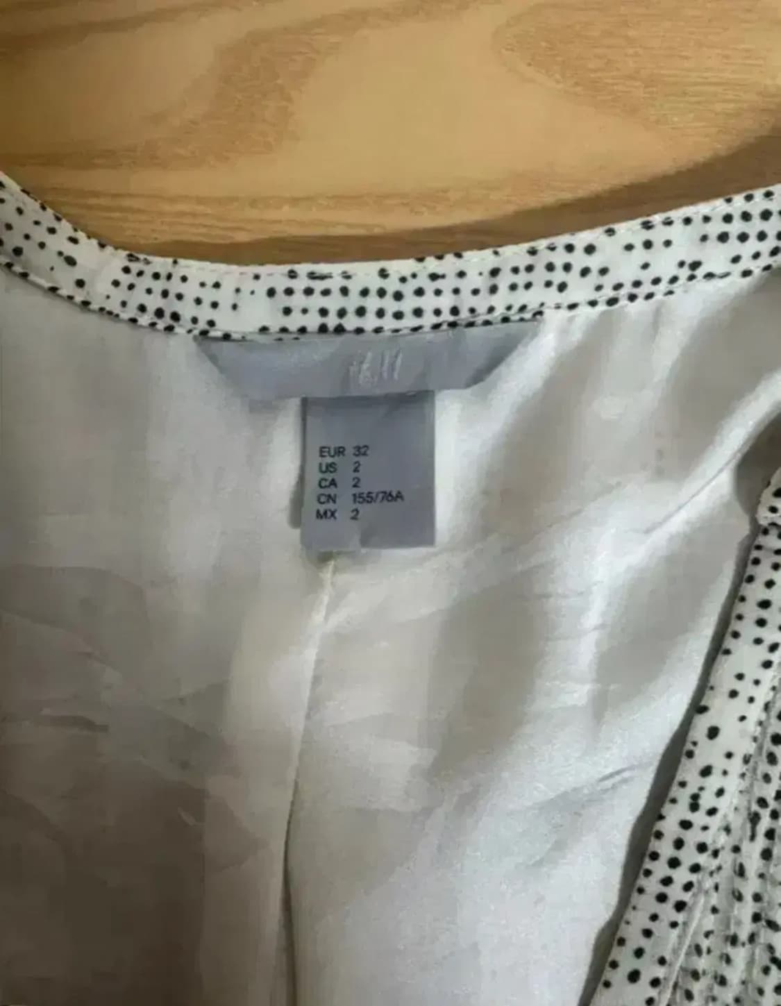 vtg H&M 플로럴 패턴 V넥 시폰 원피스 상품이미지4