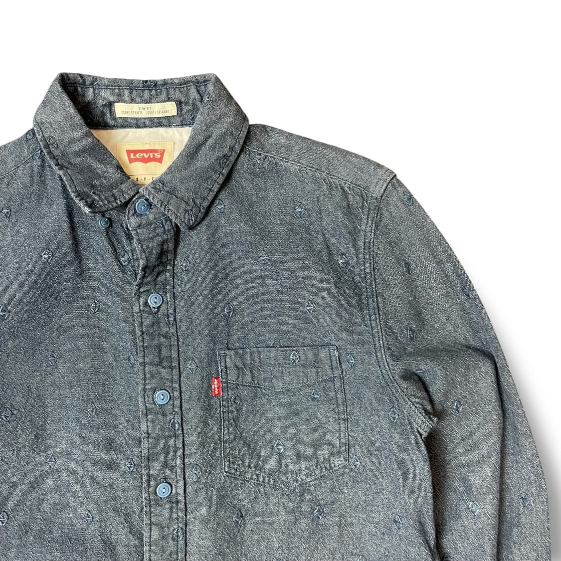 리바이스 원포켓 자수 슬림핏 긴팔 셔츠 90 상품이미지3