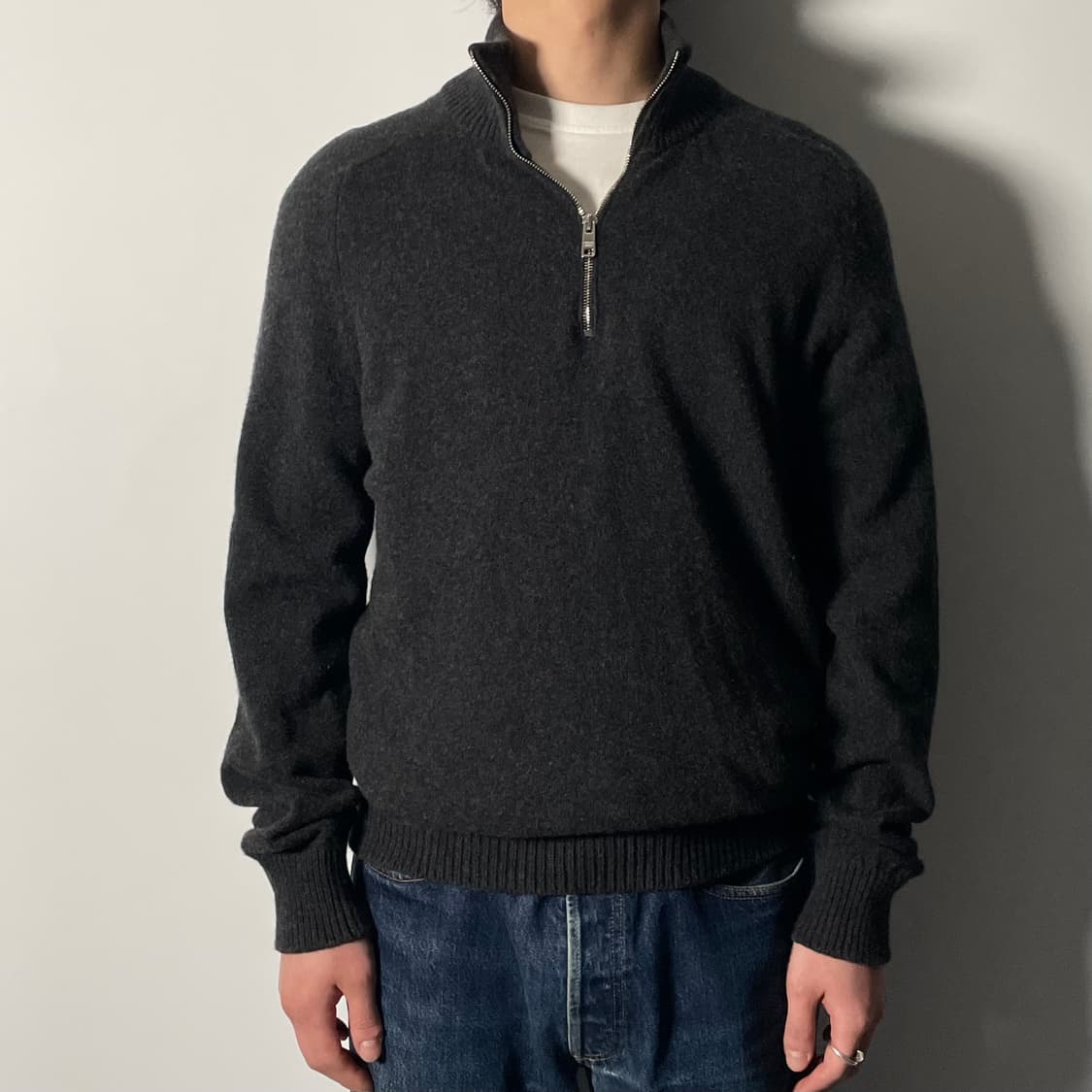 프라다 캐시미어 반집업 니트 (on.654)   상품이미지1