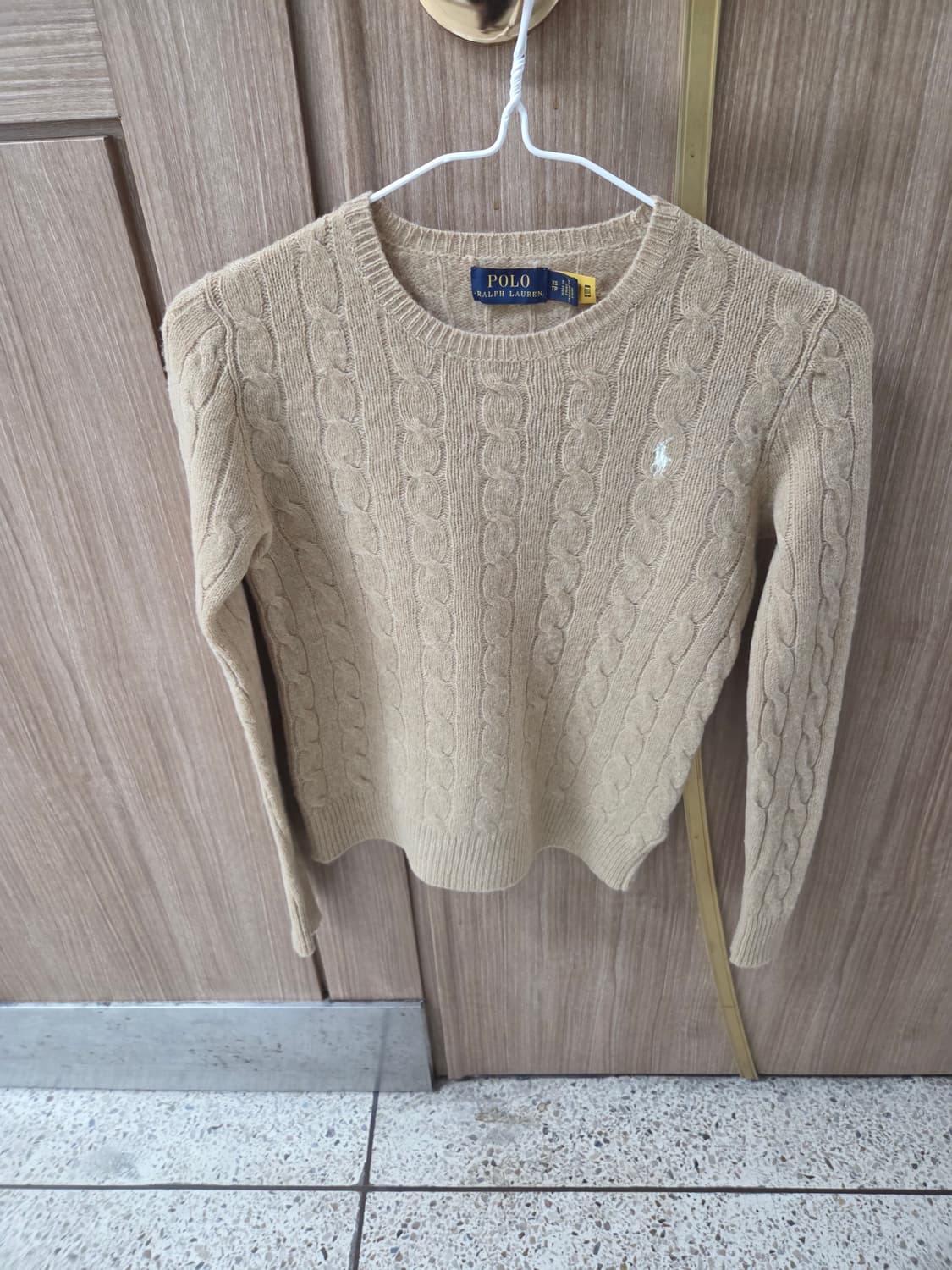 폴로 qr 꽈배기 캐시미어 니트 xs 상품이미지1