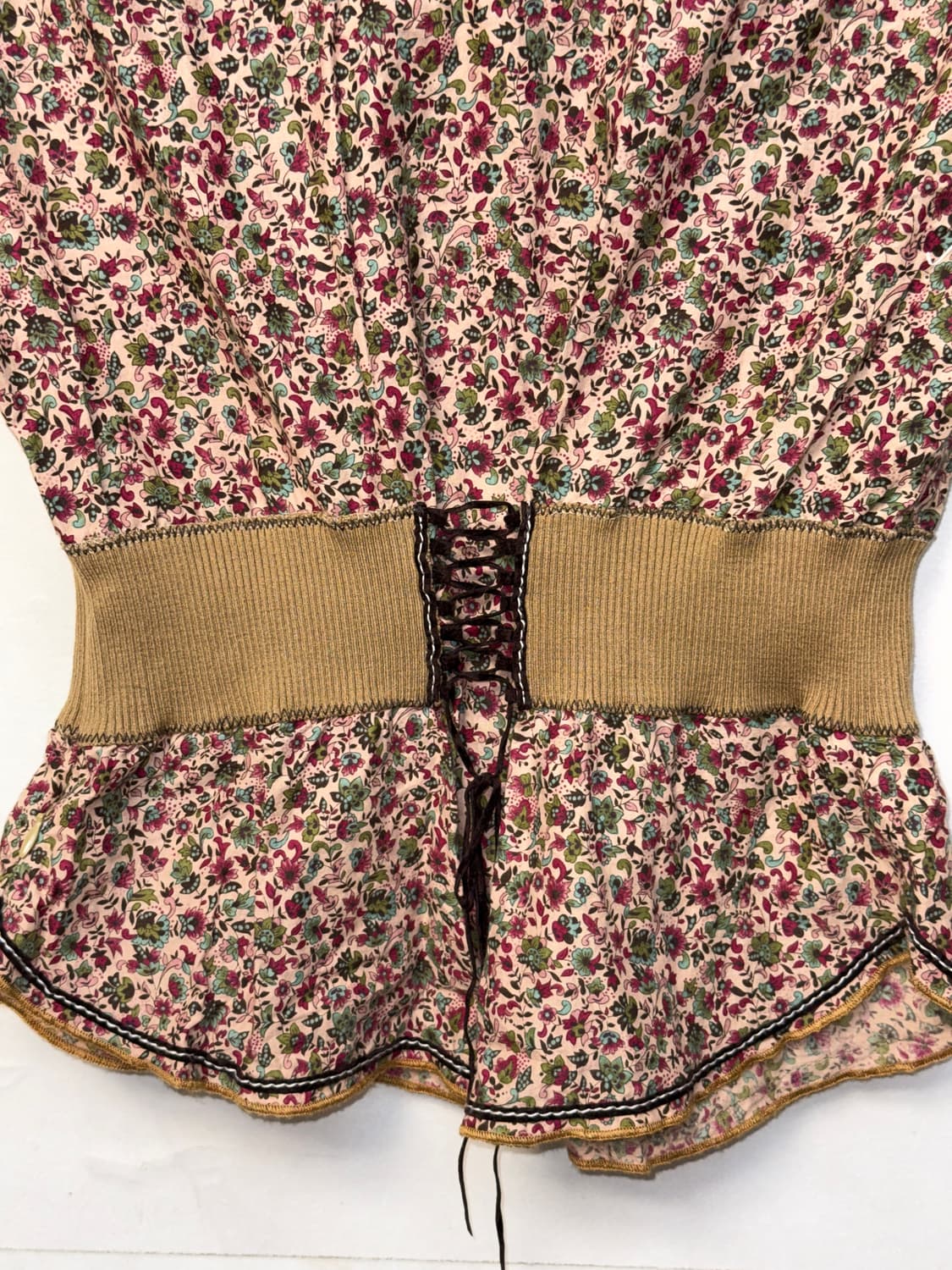 Bohemian floral check western detail bl 상품이미지5