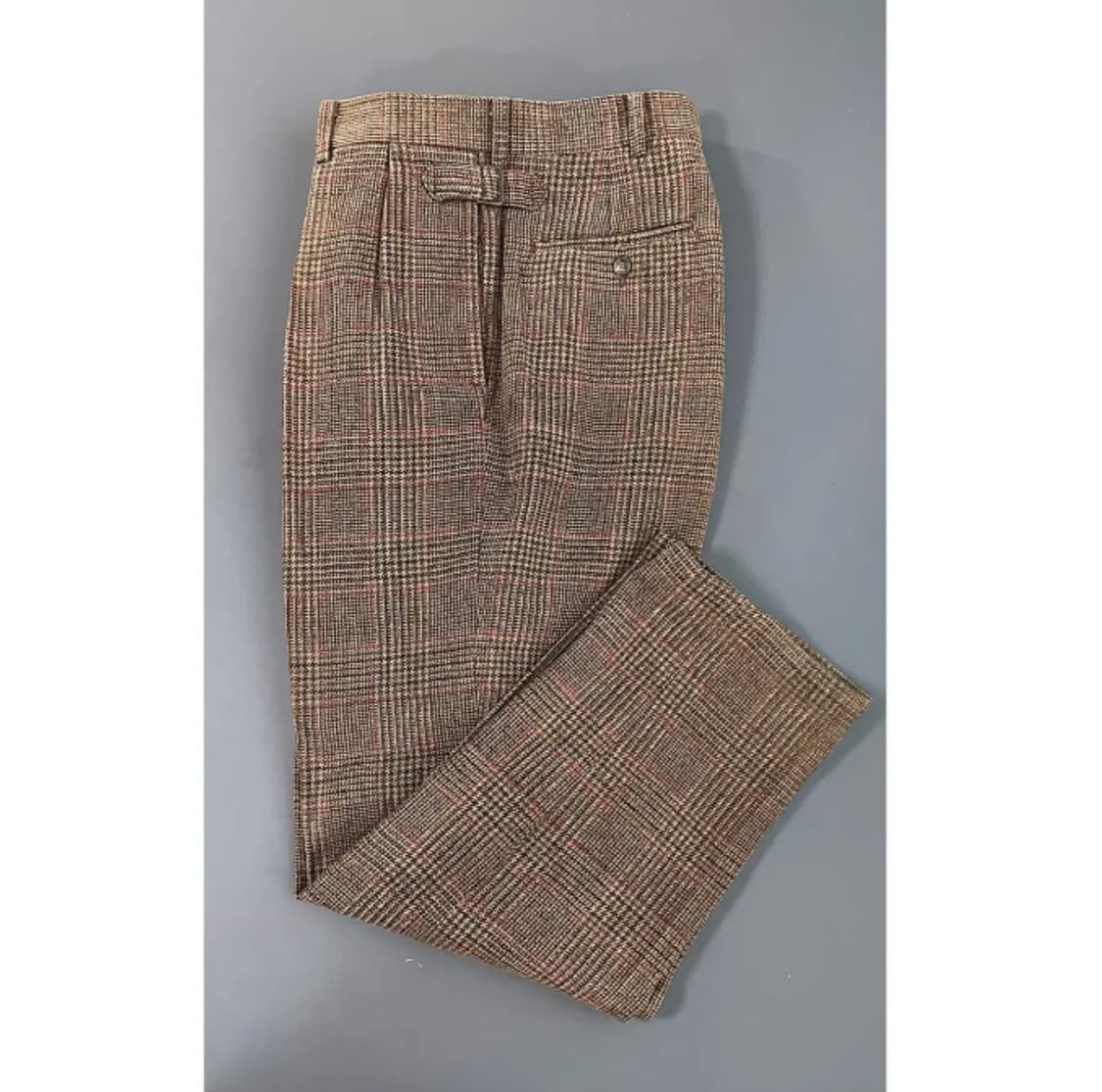 [34] 폴로랄프로렌 체크 울 서스펜서 투턱 슬랙스 팬츠 상품이미지1