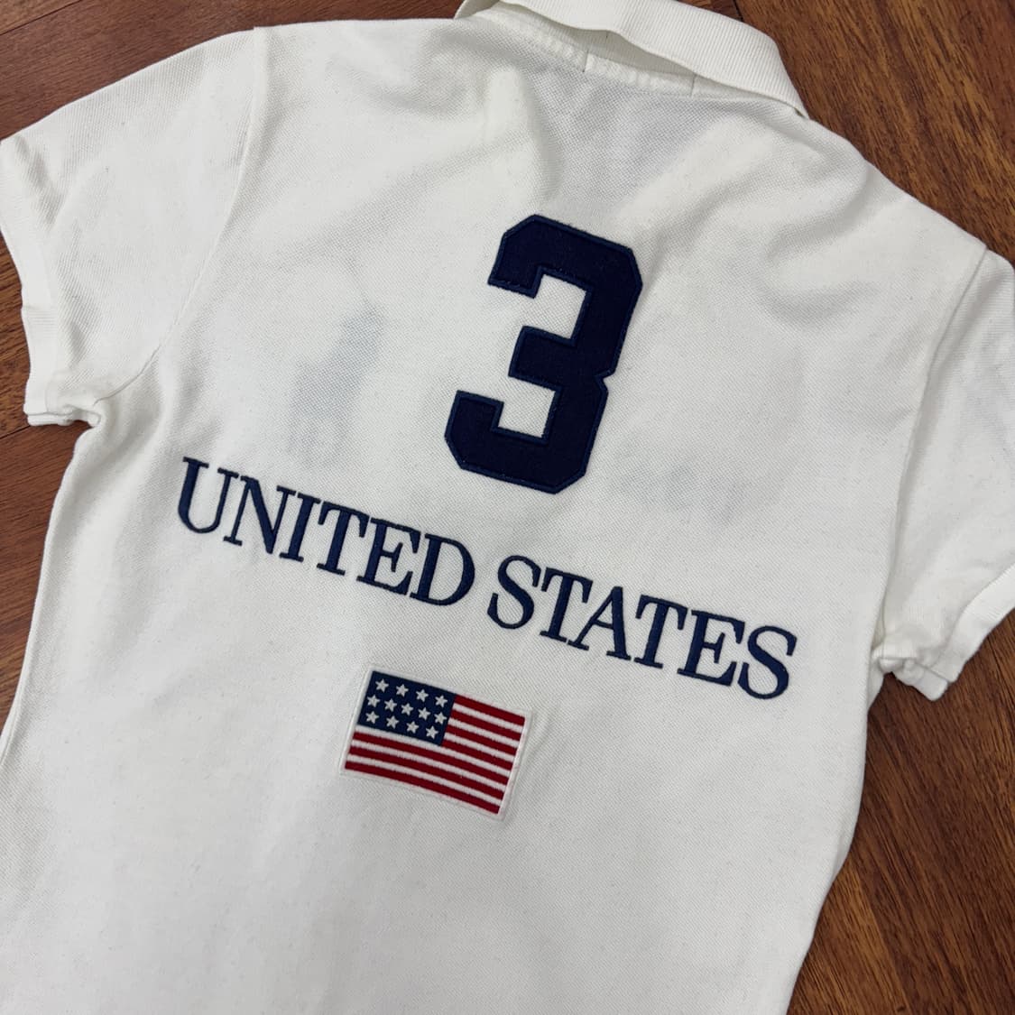 여성용 M(44) 폴로 랄프로렌 빅포니 성조기 카라 티셔츠  상품이미지4