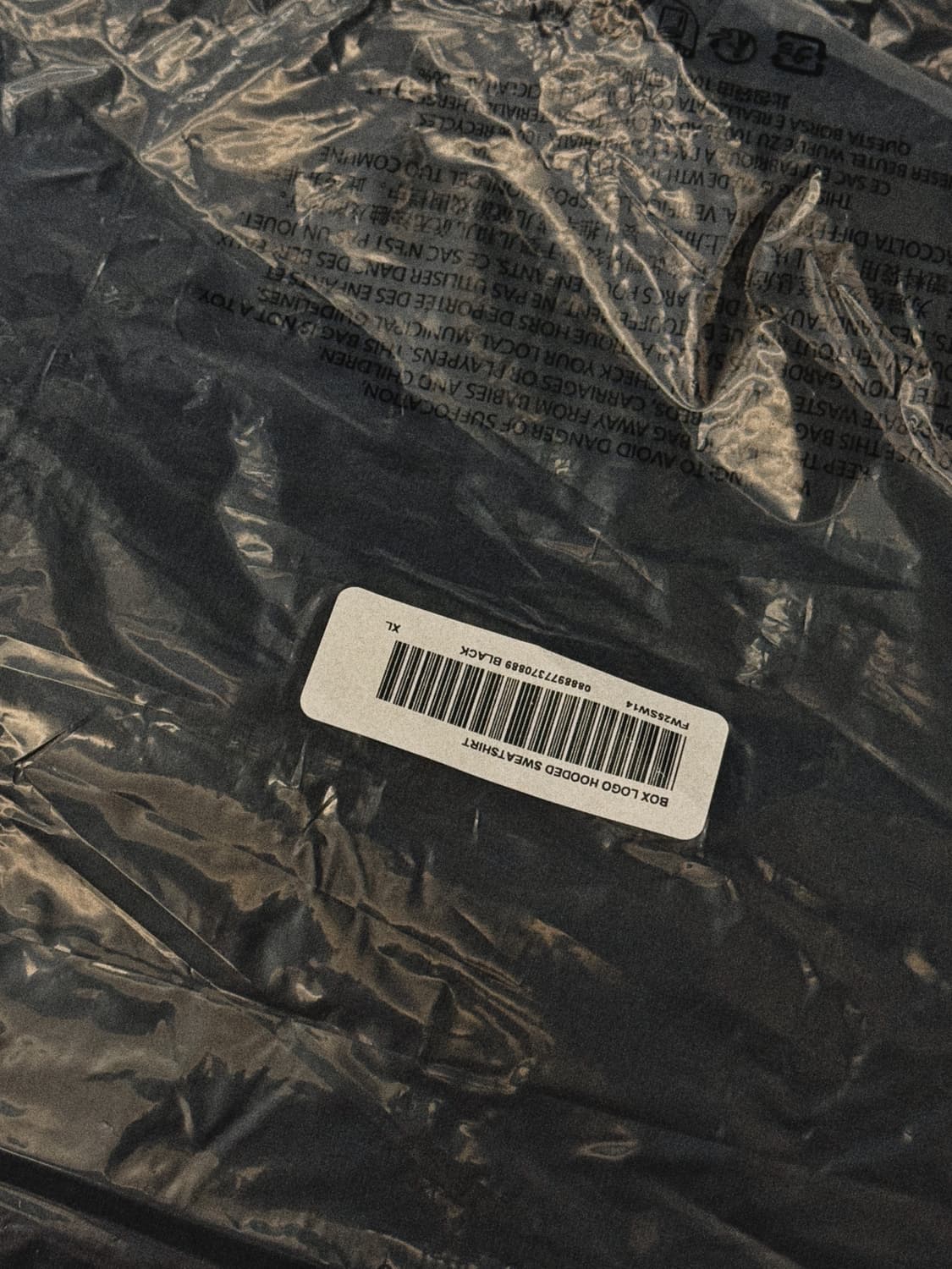 새제품 XL 25FW / Supreme 슈프림 박스로고 후드 블랙 상품이미지5