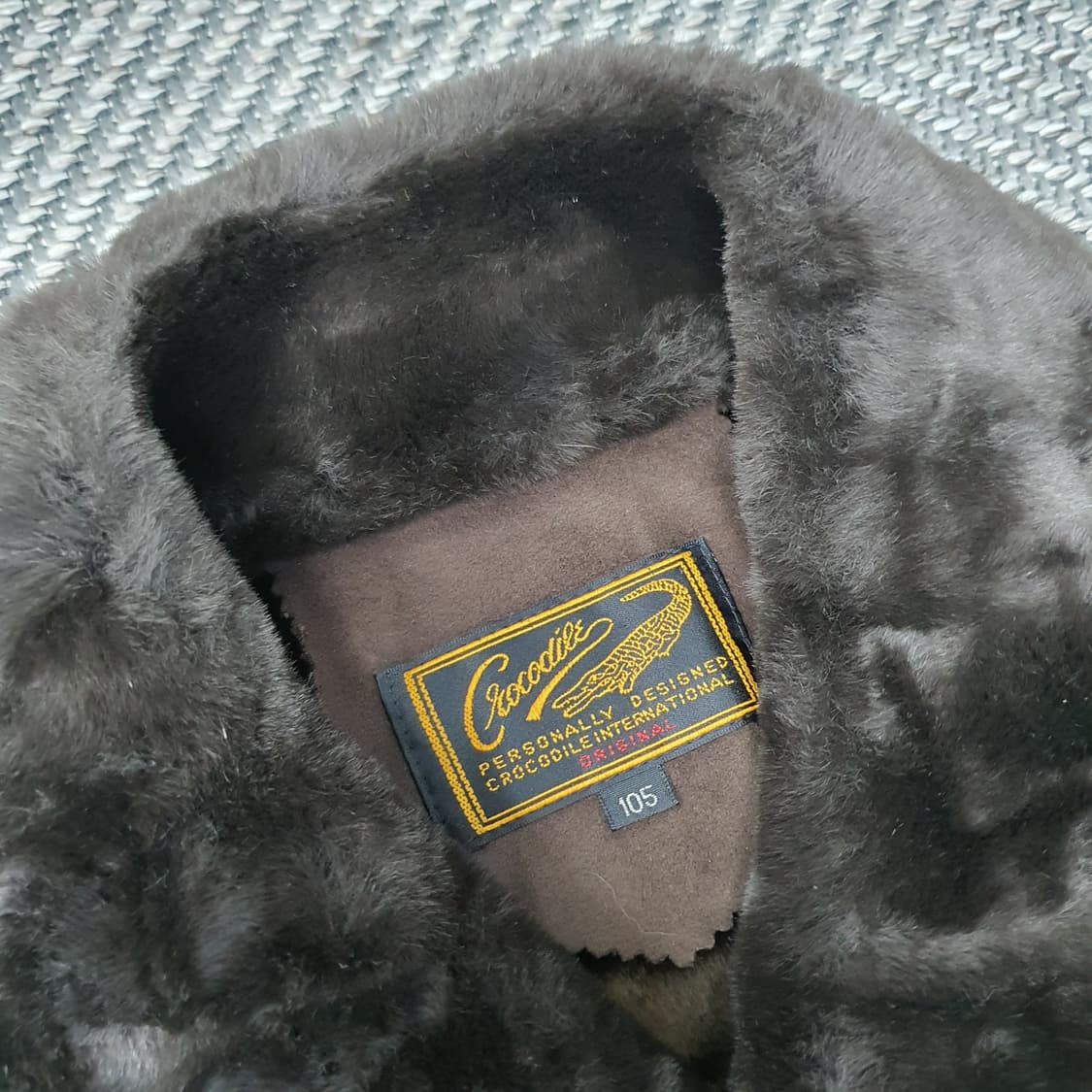 크로커다일 추동 무스탕 집업자켓 남자105~110 상품이미지2