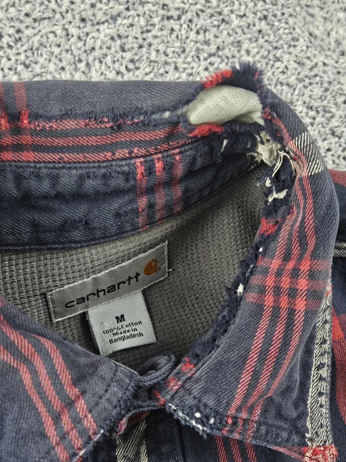 칼하트 체크 패턴 버튼업 워크 셔츠 자켓 ( M ) / 9285 상품이미지8